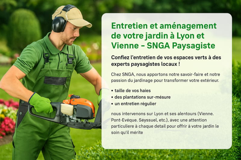 Taille de haies et entretien d’espaces verts à Lyon et Vienne